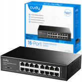 Cudy Gs1016 16 Port Gigabit Ethernet Unmanaged Switch Desktop/rackmount Fanless Plug And Play - CompuMe